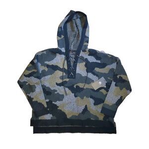 Rock and Republic Women's Hooded Pullover Camo Sweater Size XXL